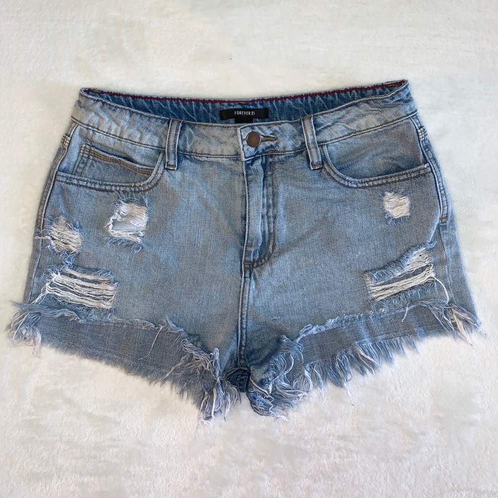 High Waited Jean Shorts